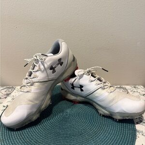 Under Armour White Athletic Shoes